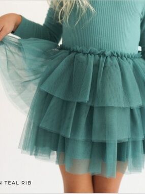 Posh Peanut Ruffled Tulle dress | size 2T